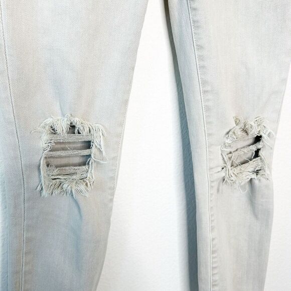 L'Agence High Line High Rise Skinny Distressed Jeans in Biscuit 24 - Picture 4 of 10